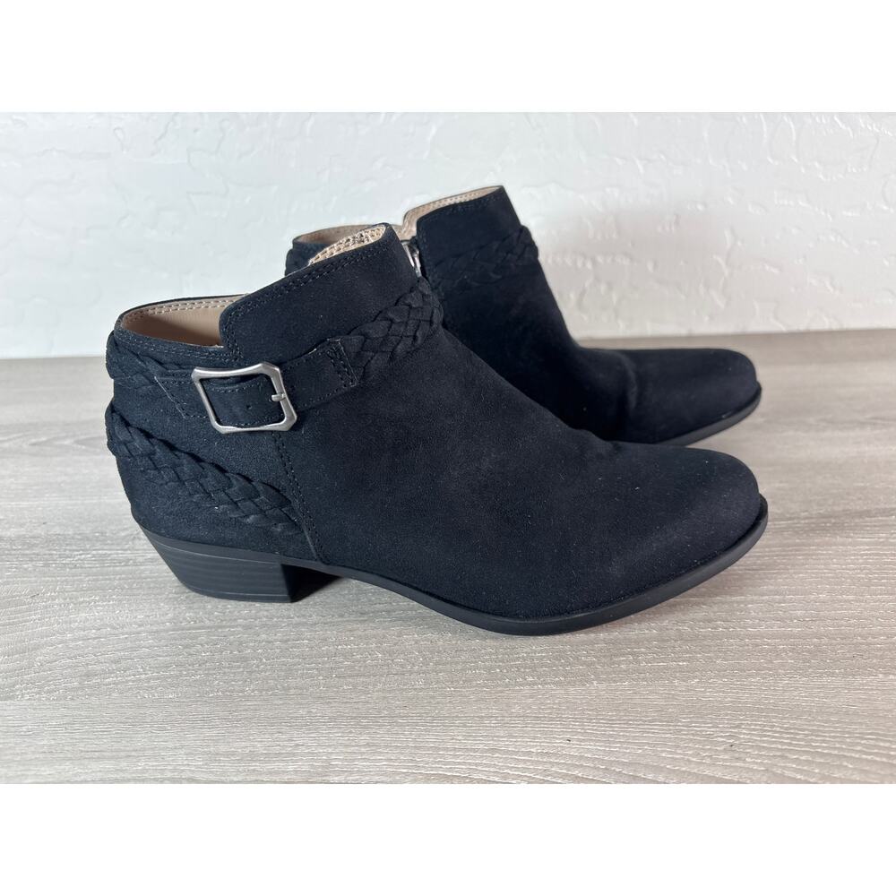 Lifestride Adiana Women’s Small Heel Bootie- Black- Size 8.5 EU 39- EUC‎